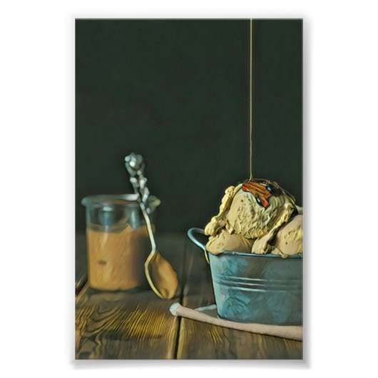 Schokoladeneisportion Fotodruck (Vorne)