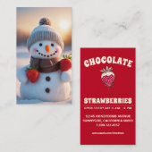 Schokoladenerdersnowman Visitenkarte (Vorne/Hinten)