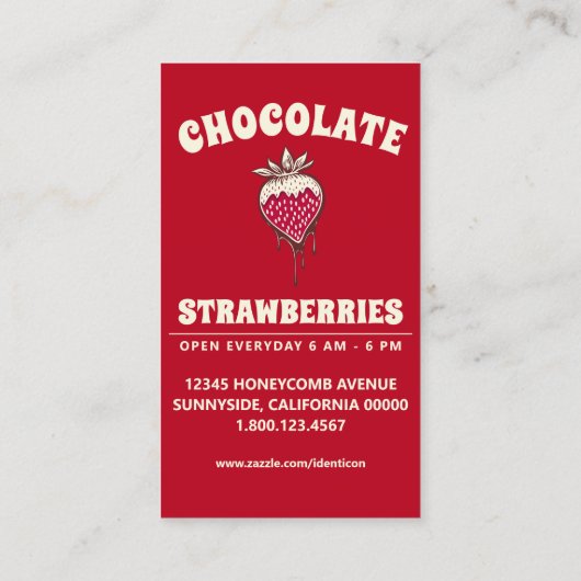 Schokoladenerdersnowman Visitenkarte (Rückseite)