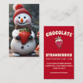 Schokoladenerdersnowman Visitenkarte (Vorne/Hinten)