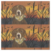 SCHOKOLADENFARBENER LABRADOR RETRIEVER STOFF (Nahaufnahme)