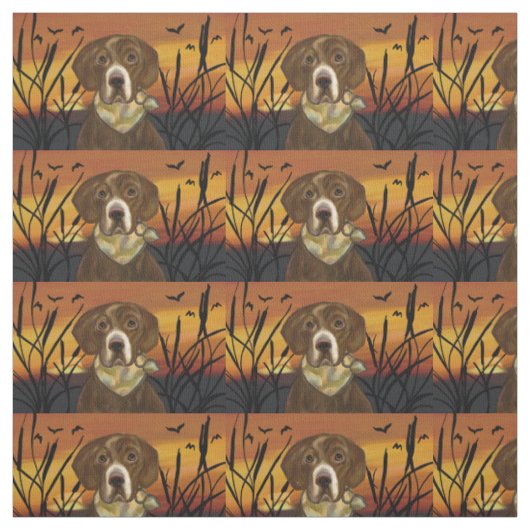 SCHOKOLADENFARBENER LABRADOR RETRIEVER STOFF (Muster)