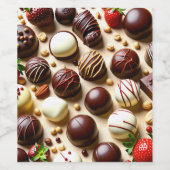 Schokoladenflasche Weinetikett (Einzelnes Label)