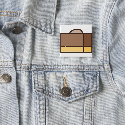 Schokoladenfleck Button (Beispiel)