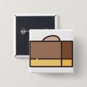 Schokoladenfleck Button (Vorne & Hinten)