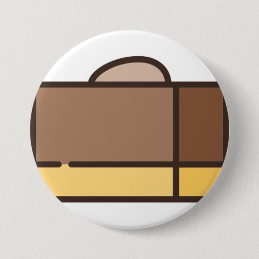 Schokoladenfleck Button (Vorderseite)