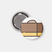 Schokoladenfleck Magnet (Vorderseite/Rückseite)