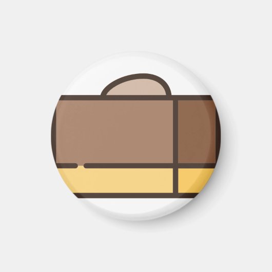 Schokoladenfleck Magnet (Vorne)