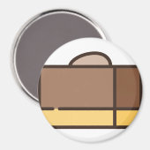 Schokoladenfleck Magnet (Vorderseite/Rückseite)