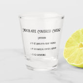 Schokoladengas Schnapsglas (Vorderseite)