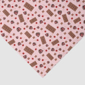 Schokoladengedecktes Zierpapier Seidenpapier (Ausschnitt)