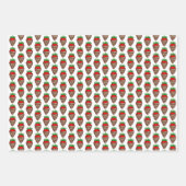 Schokoladengepökelte Erdbeeren Erdbeeren Geschenkpapier Set (Vorderseite 3)