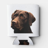 Schokoladengesicht Labrador Dosenkühler (Rückseite)