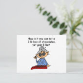 Schokoladengesicht Postkarte (Stehend Vorderseite)