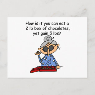 Schokoladengesicht Postkarte