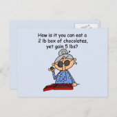 Schokoladengesicht Postkarte (Vorne/Hinten)