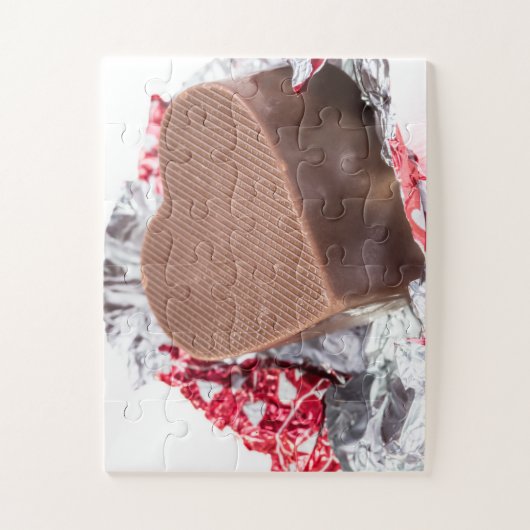 Schokoladenherz Puzzle (Vertikal)