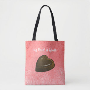 Schokoladenherz Valentinstag Tasche