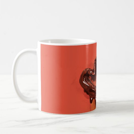 Schokoladenherzen Kaffeetasse (Links)
