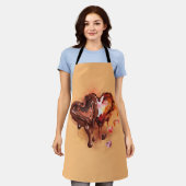 Schokoladenherzen Schürze (Getragen)