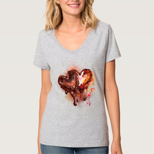 Schokoladenherzen T-Shirt (Vorderseite)