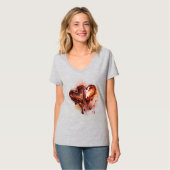 Schokoladenherzen T-Shirt (Vorderseite Vollansicht)