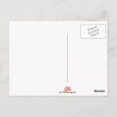 Schokoladenhintergrund-Postkarte des Bar Postkarte (Rückseite)