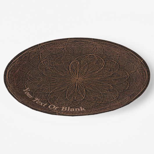 Schokoladenimpfung Pappteller (Schrägansicht)