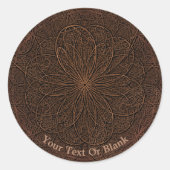 Schokoladenimpfung Runder Aufkleber (Vorderseite)