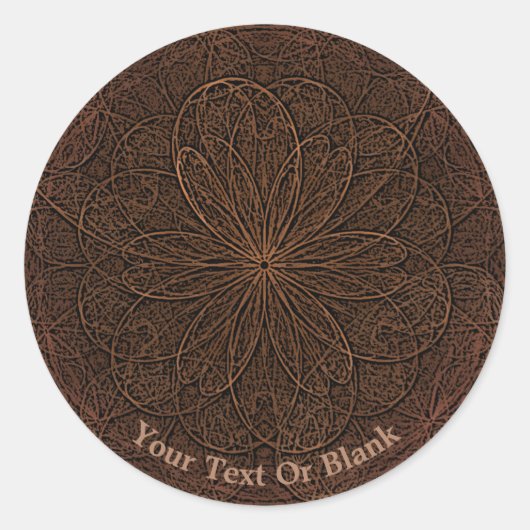Schokoladenimpfung Runder Aufkleber (Vorderseite)
