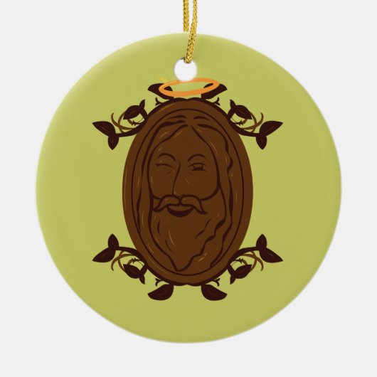 SchokoladenJesus Keramikornament (Vorne)