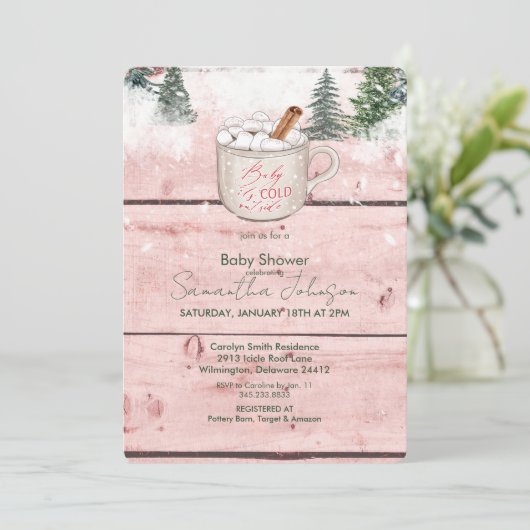 Schokoladenjunge im Freien Einladung (Stehend Vorderseite)