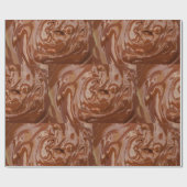 Schokoladenkakaofuge Schokolade wirbeln Nachtisch Geschenkpapier (Flach)