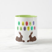 Schokoladenkaninchen Osterkombo-Tasse Tasse (Zentrum)
