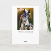 Schokoladenkarte Feiertagskarte (Rückseite)