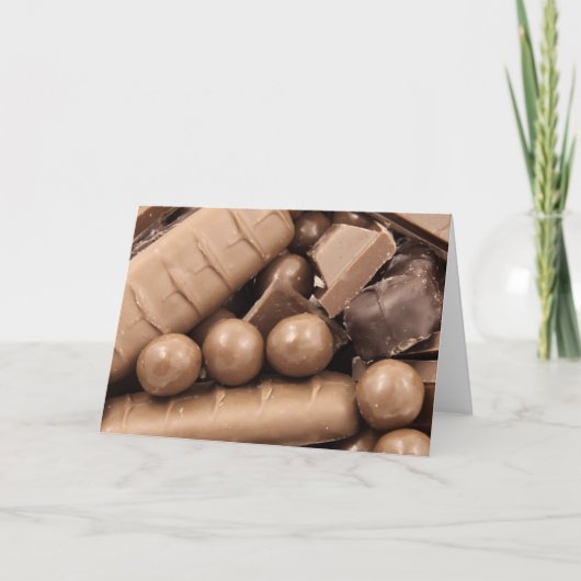 Schokoladenkarte Karte (Vorderseite)