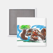 Schokoladenkarte Magnet (Vorderseite/Rückseite)
