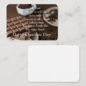 Schokoladenkarte Mitteilungskarte (Vorne/Hinten)