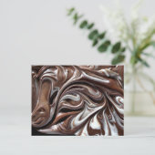 Schokoladenkarte Postkarte (Stehend Vorderseite)