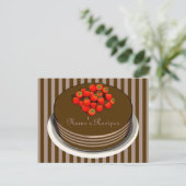 Schokoladenkarte Postkarte (Stehend Vorderseite)