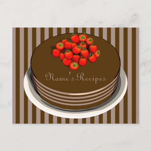 Schokoladenkarte Postkarte (Vorderseite)