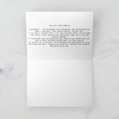 Schokoladenkästchen mit Rezept Feiertagskarte (Innenseite)