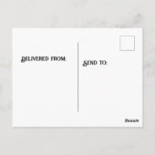 Schokoladenkeks Eis Sandwich Postkarte (Rückseite)