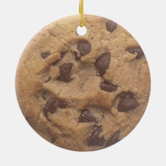 Schokoladenkeks Keramikornament (Hinten)