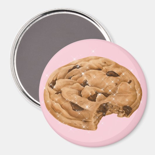 Schokoladenkeks Magnet (Vorderseite/Rückseite)