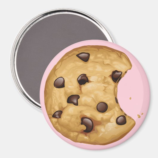 Schokoladenkeks Magnet (Vorderseite/Rückseite)