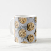 Schokoladenkeks-Muster-Foto-Tasse Kaffeetasse (Vorderseite Links)