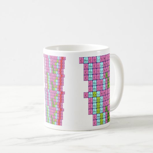 Schokoladenkeks Periodentafel Tasse (VorderseiteRechts)