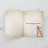 Schokoladenkekse auf Backblech Karte (Innenseite)