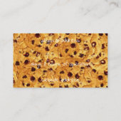 Schokoladenkekse Visitenkarte (Rückseite)